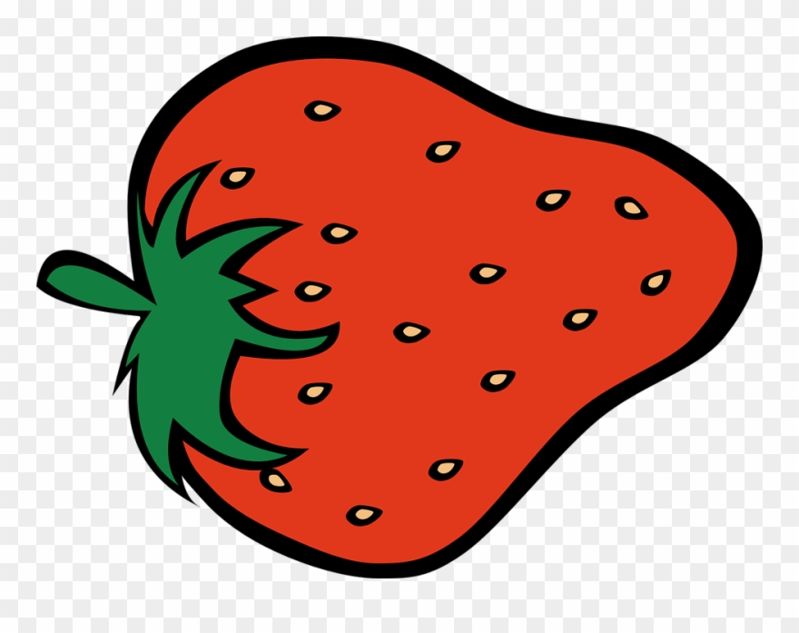 Download Free Printable Clipart And Coloring Pages - Clip Art Strawberry - Png Download