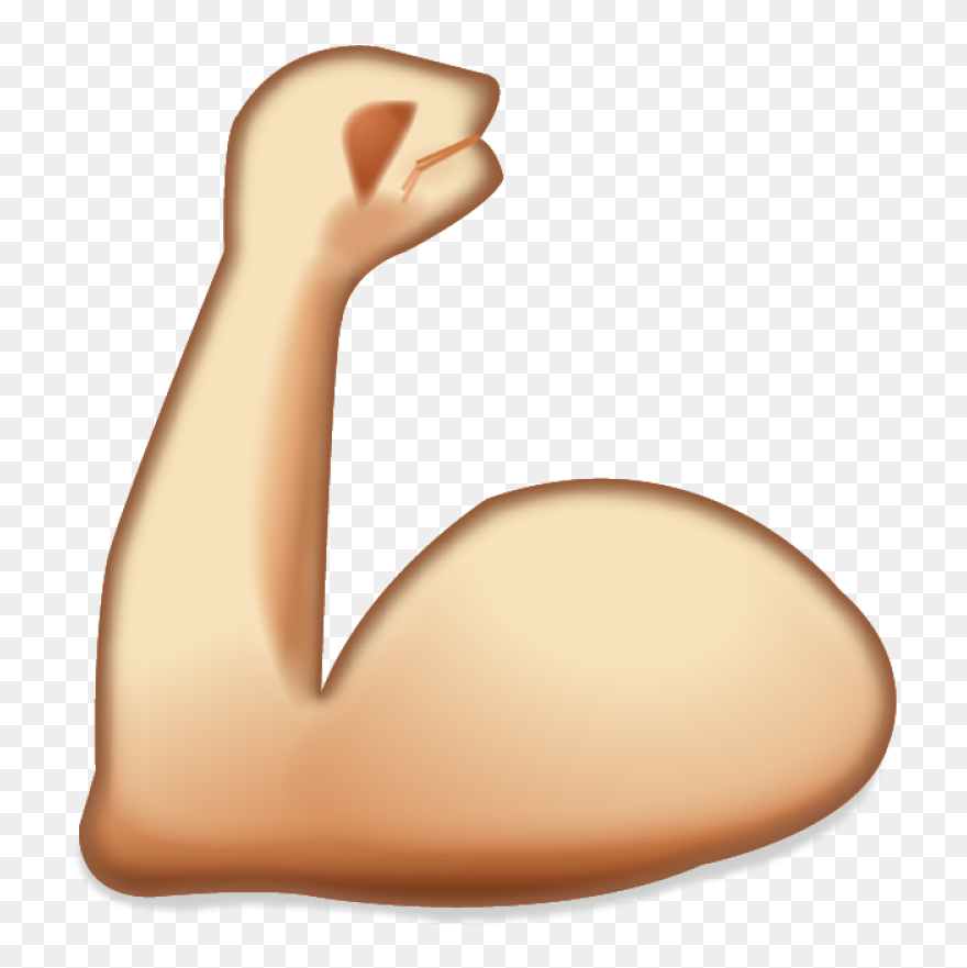 Download Image Black And White Download Flashlight - Iphone Muscle Emoji Clipart