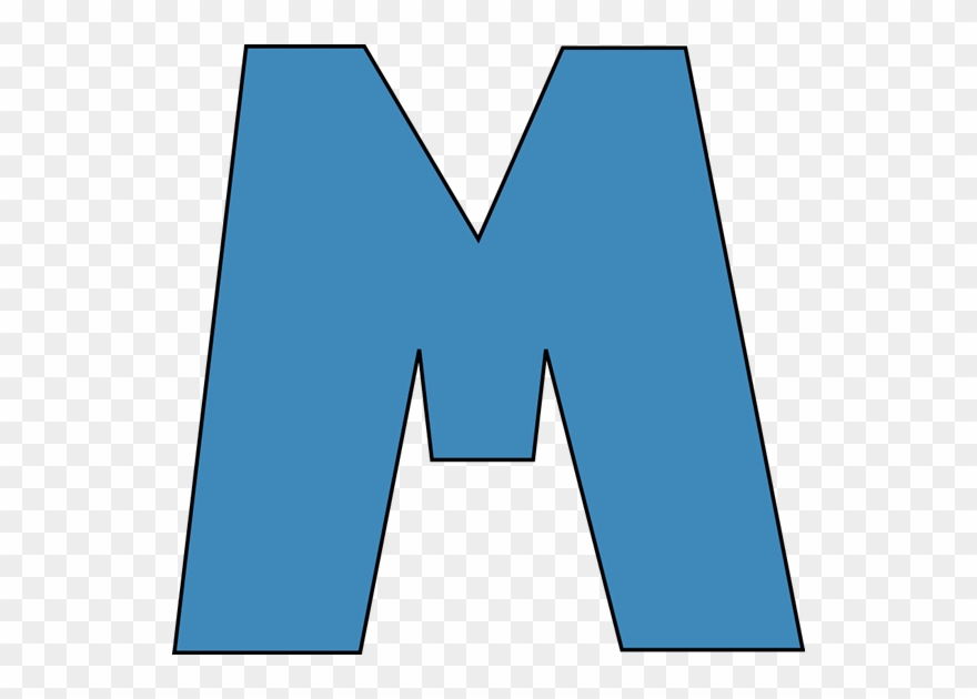 The Letter M Free Clip Art - Letter M Clipart Blue - Png Download