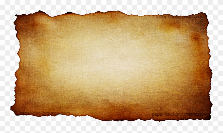 Old Paper Cliparts - Old Burnt Paper Background - Png Download