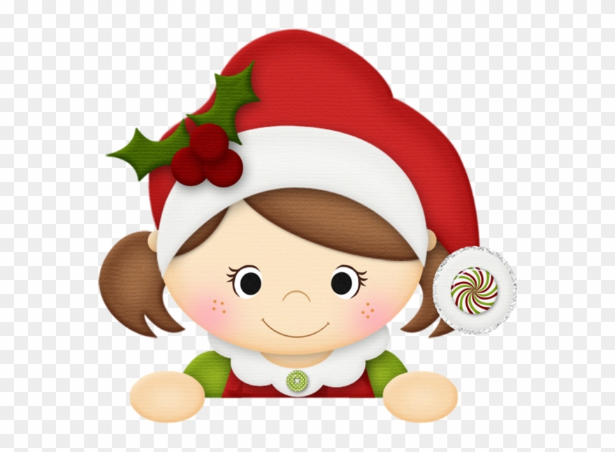 Craft - Christmas Girl Clipart - Png Download