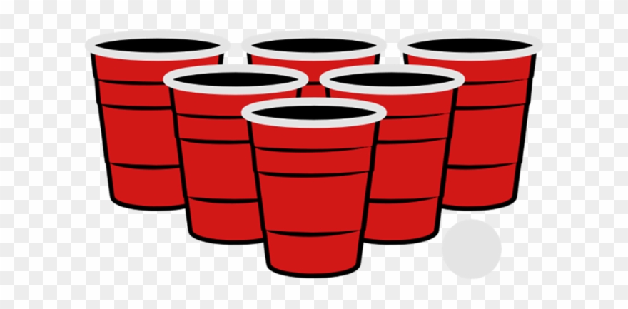 Beer Pong Champion Party Animal Label By - Beer Pong Cups Clipart - Png Download