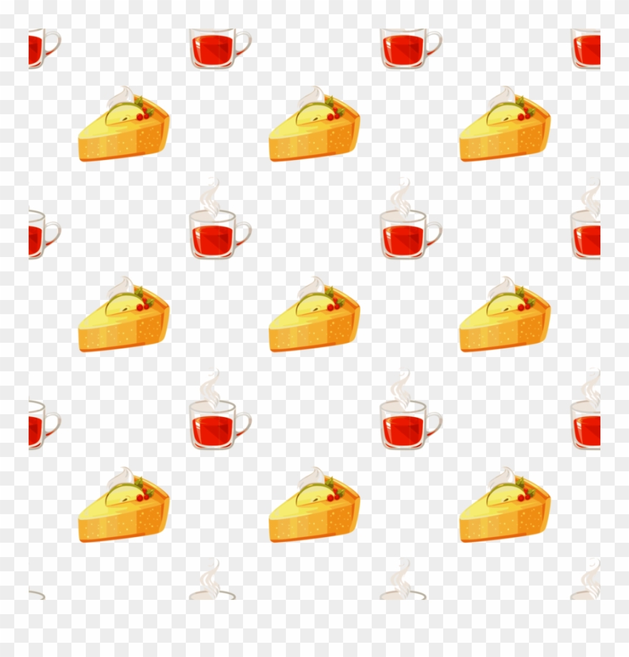 Cake Pattern Png Clipart Tea Chocolate Cake - Transparent Food Pattern Png