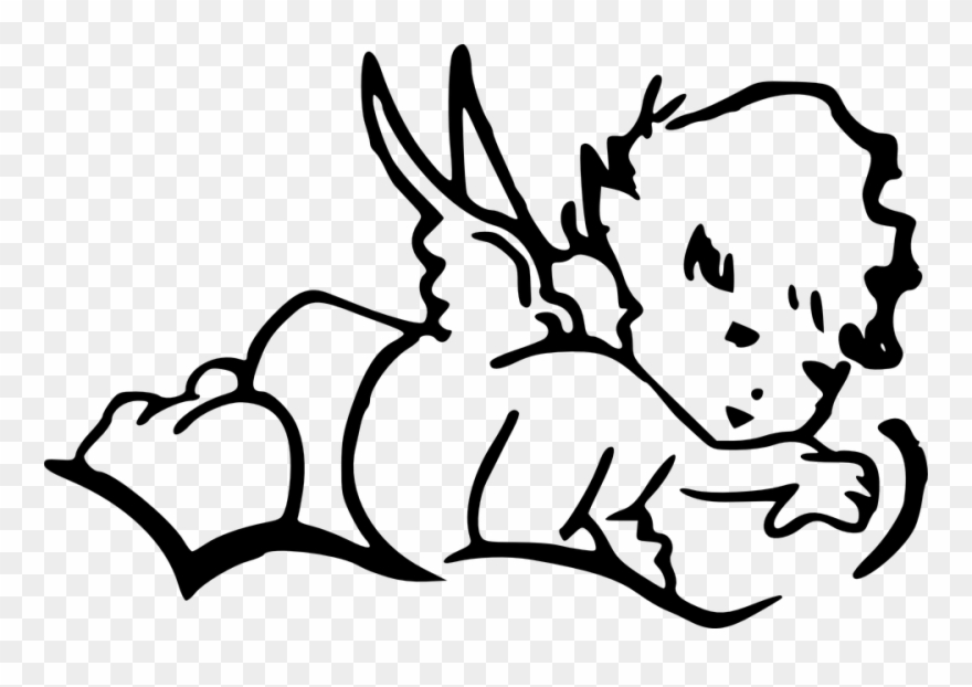 Download Banner Library Library Collection Of Free - Bebek Melek Çizimleri Clipart