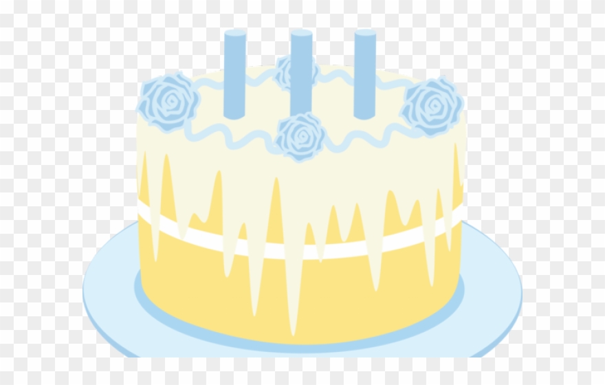 Frosting Clipart Vanilla Cake - Birthday Cake - Png Download