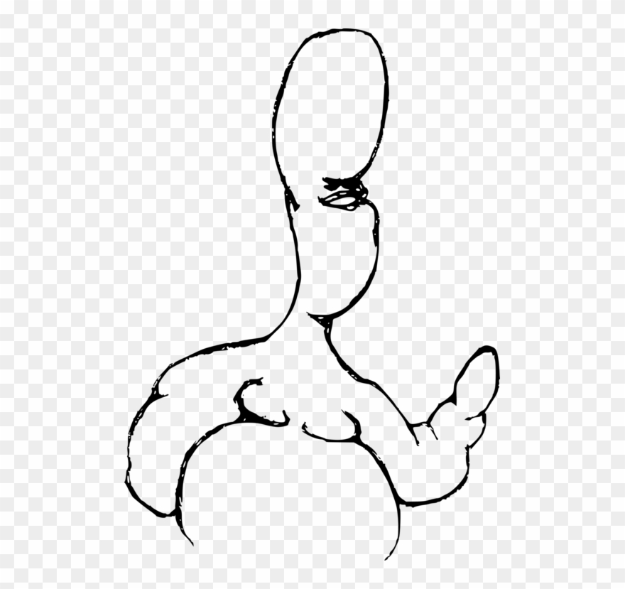 Line Art Drawing Thumb Cartoon /m/02csf Free Commercial - Clip Art - Png Download