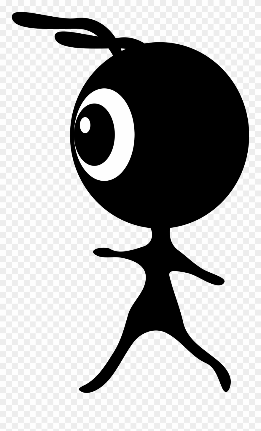 Alien Clipart Silhouette - Png Download