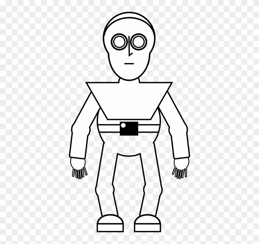 Drawing Graphic Arts Encapsulated Postscript - White Robot Shower Curtain Clipart