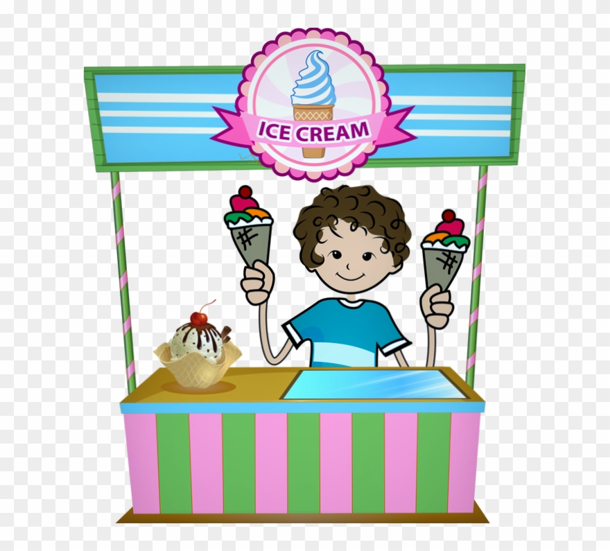 Freeuse Stock Clipart Ice Cream Shop - Ice Cream Shoppe Clipart - Png Download