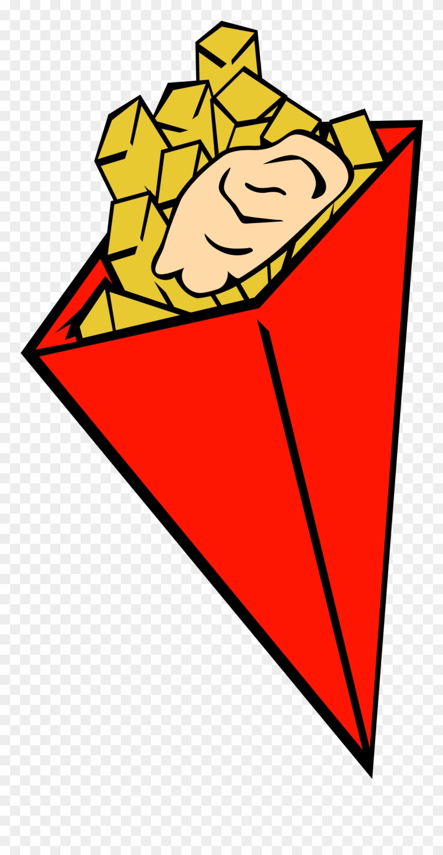 Download Graphic Transparent Family Clip Art At Clker - Fries In Cone Clip Art - Png Download