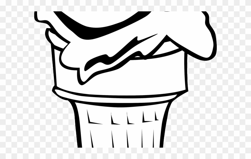 Cone Clipart Ice Ceam - Clip Art Ice Cream Cone Transparent - Png Download