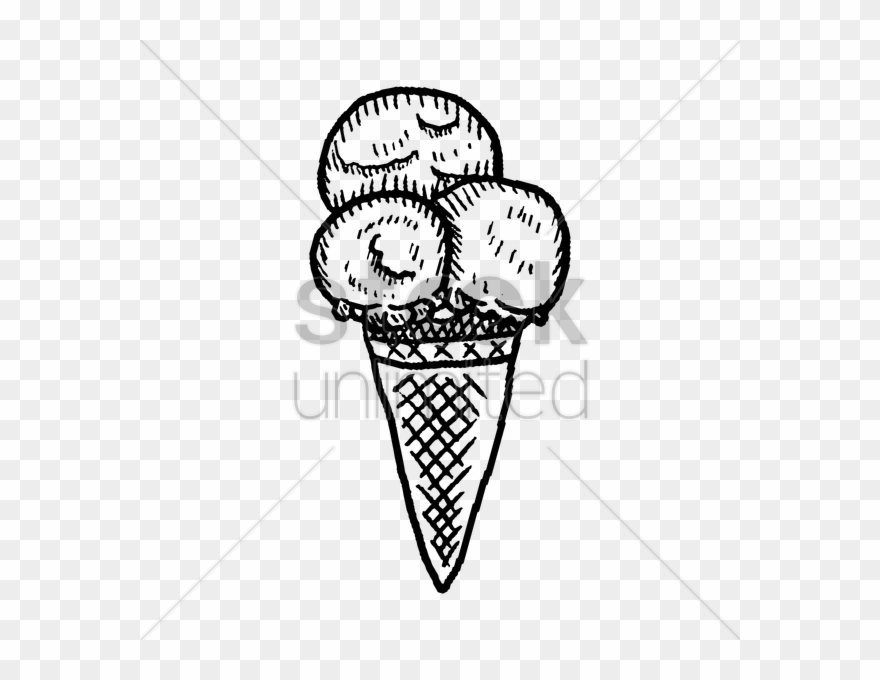 Design Clipart Ice Cream Cones Clip Art - Drawing - Png Download