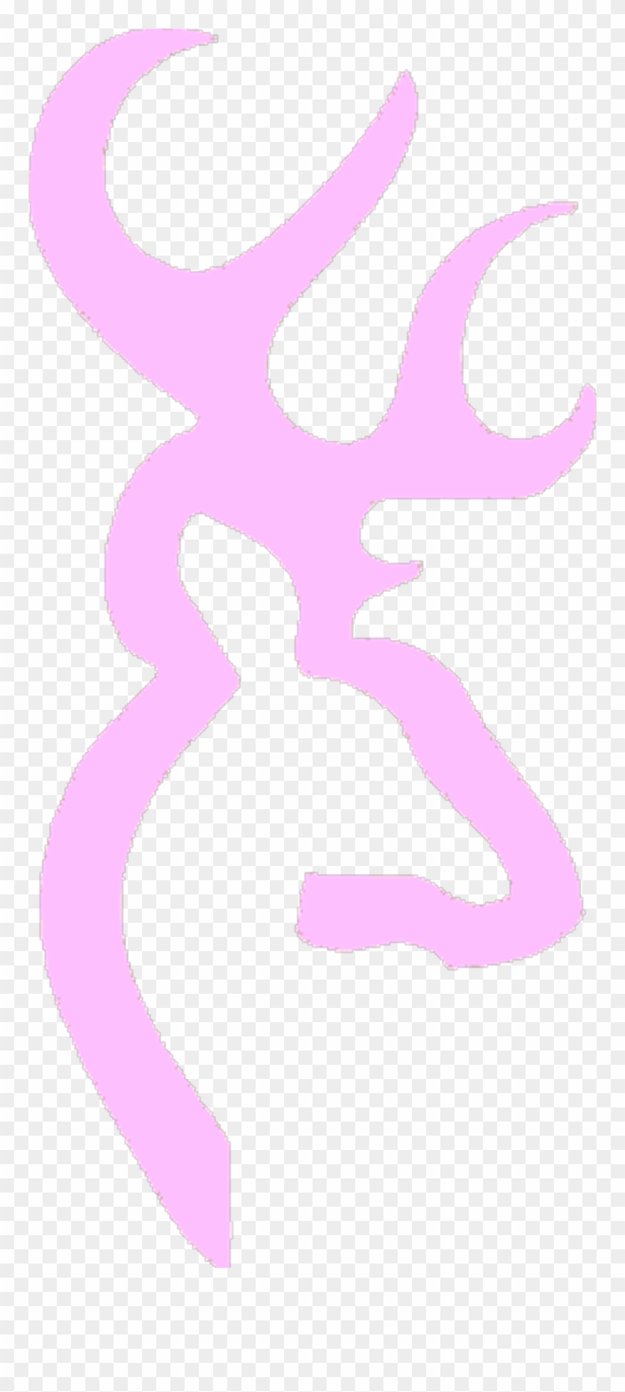 Antler Clipart Pink Deer - Deer Pumpkin Carving Stencils Free - Png Download