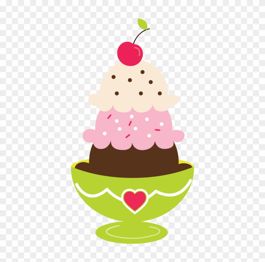 Sundae Clipart - Ice Cream Sundae Graphic - Png Download