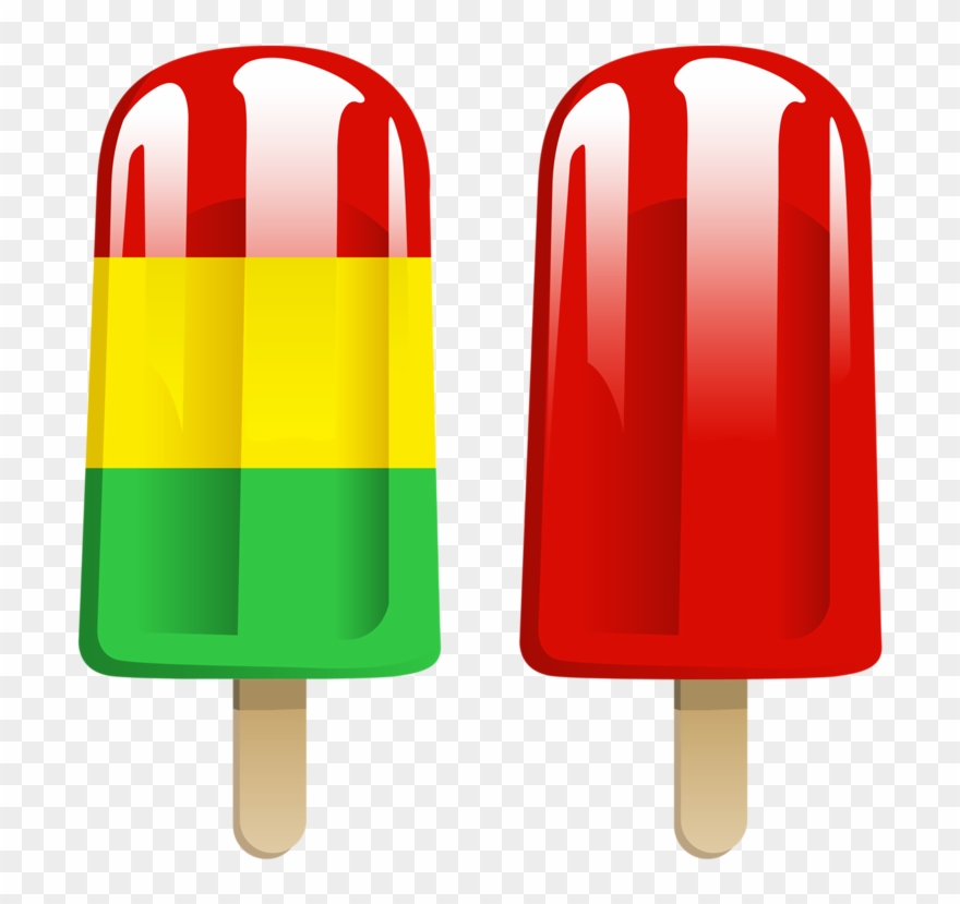 Red Ice Cream Clipart - Ice Pop Clipart - Png Download