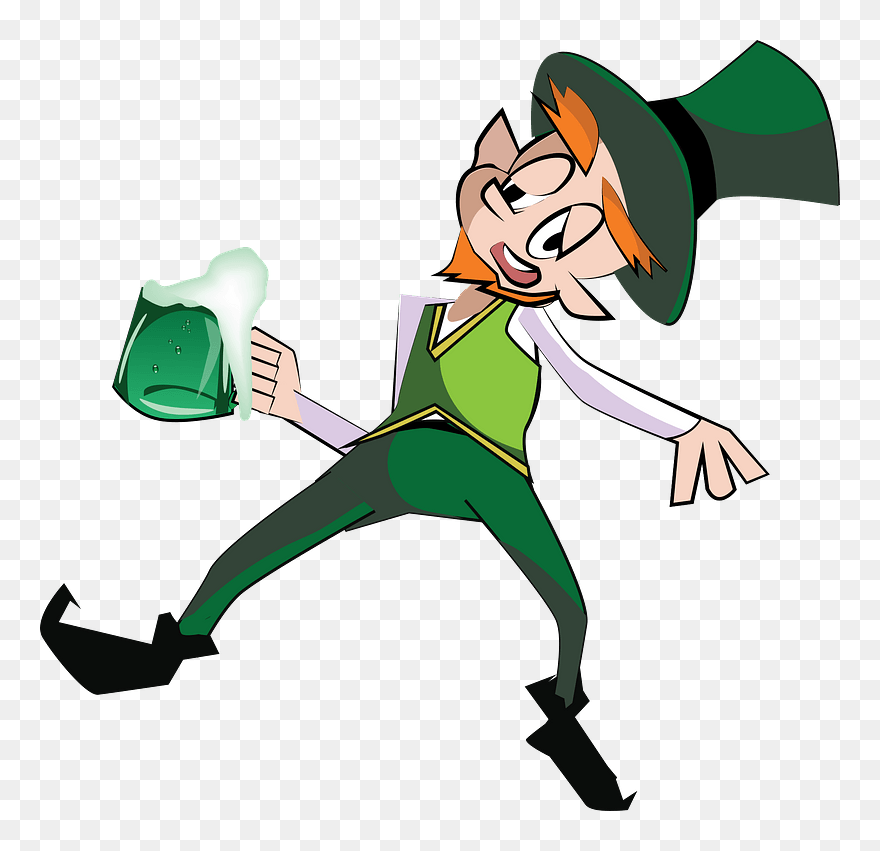 Alcoholic Drink National Leprechaun Museum Alcohol - Drunk St Patricks Day Cartoon Clipart