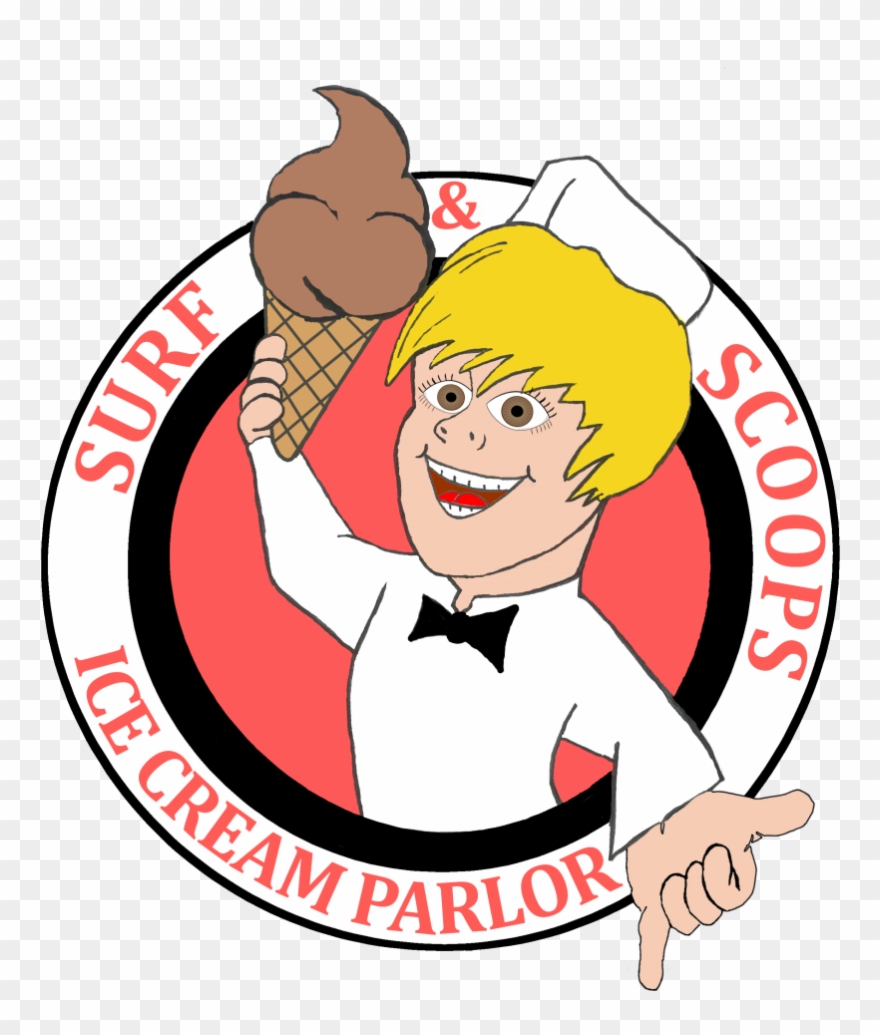 Surf And Scoops Ice Cream Clipart