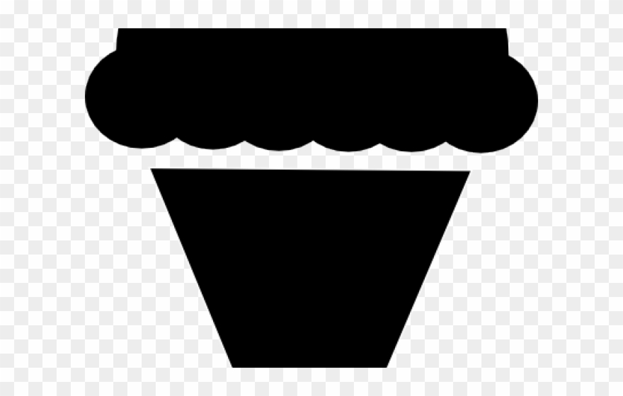 Ice Cream Clipart Silhouette - Ice Cream Cone Silhouette - Png Download