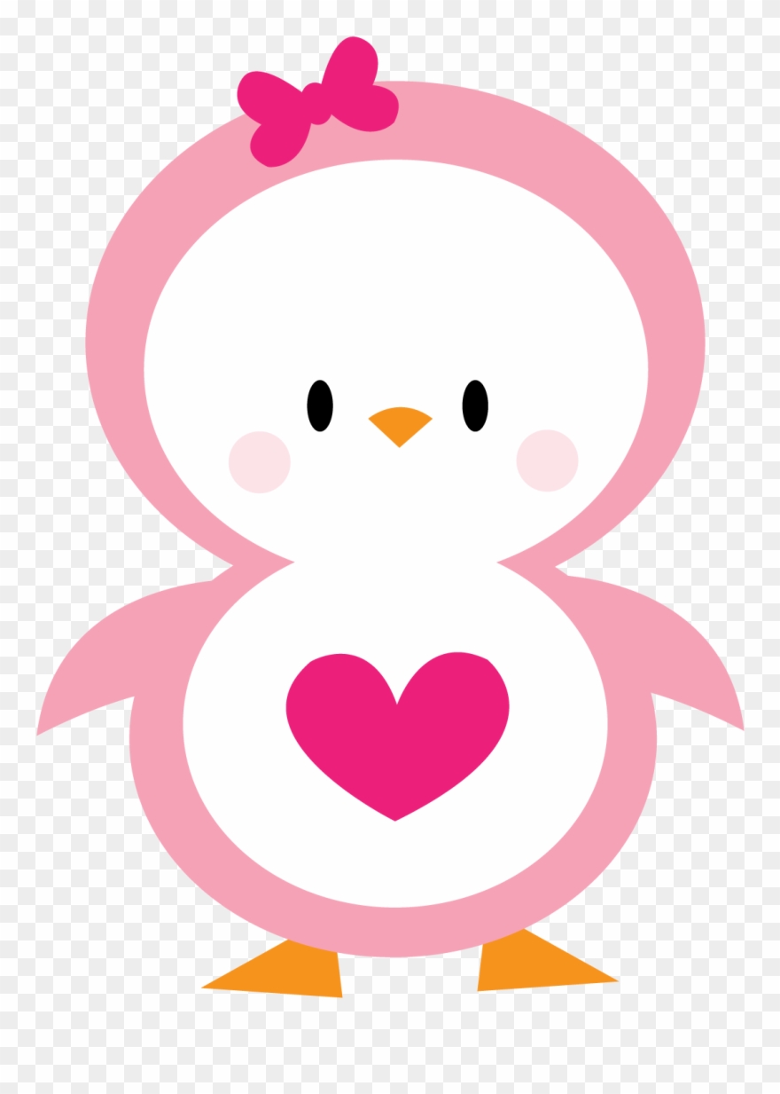 Clipart Free Stock Kawaii Clipart Envelope - Pink Penguin Clip Art - Png Download