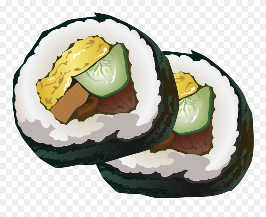 Clip Art Details - フリー イラスト 巻き 寿司 - Png Download
