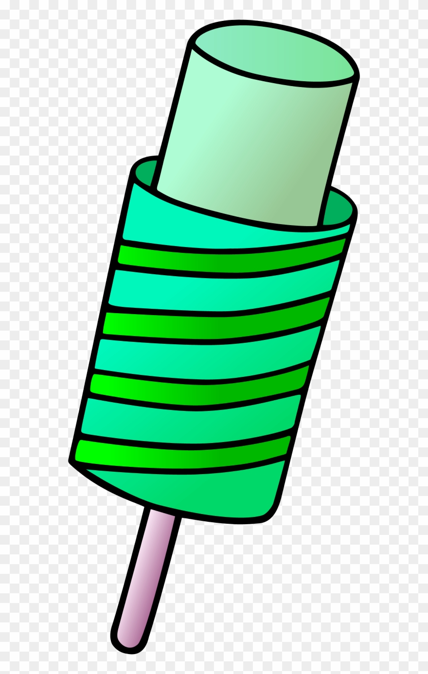 Stripped Ice Cream - Animated Ice Cream Clipart
