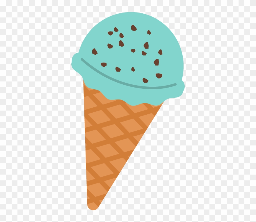 チョコミントのアイスクリームのイラスト - アイス クリーム ミント イラスト Clipart