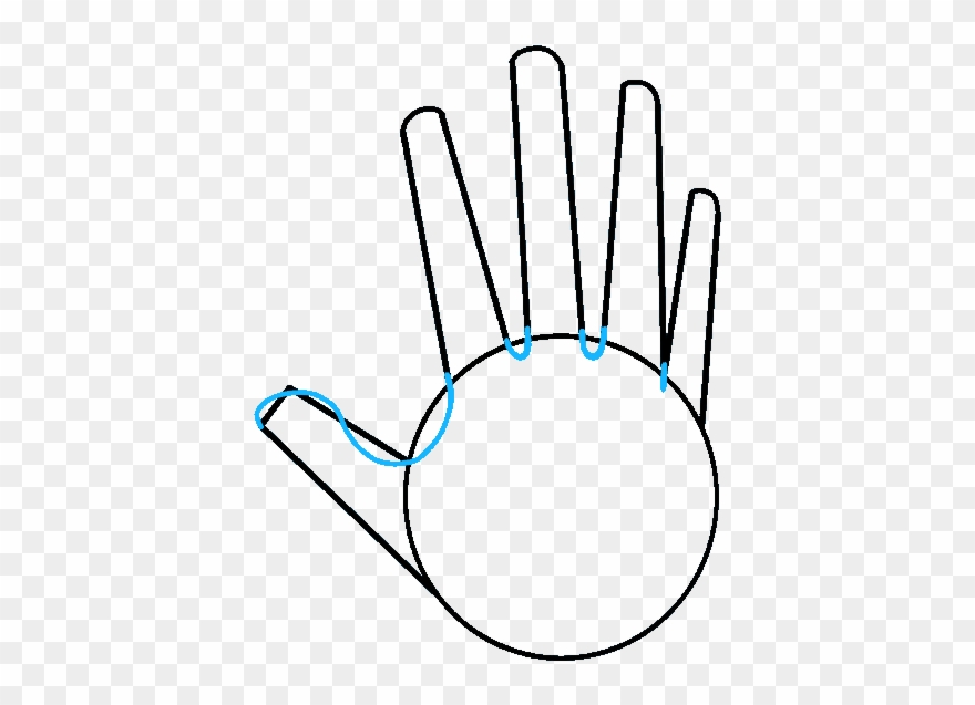 How To Draw Hand - Draw Of Hand Clipart
