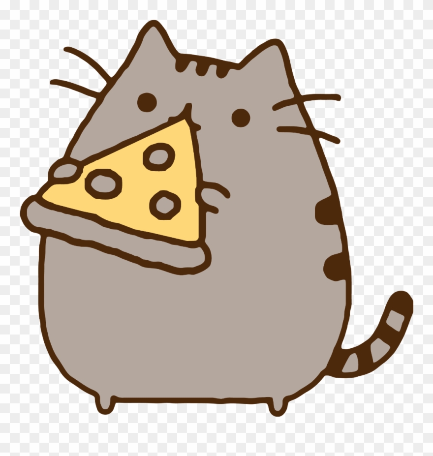 14 Cliparts For Free Download Eating Clipart Pizza - Pusheen Cat - Png Download