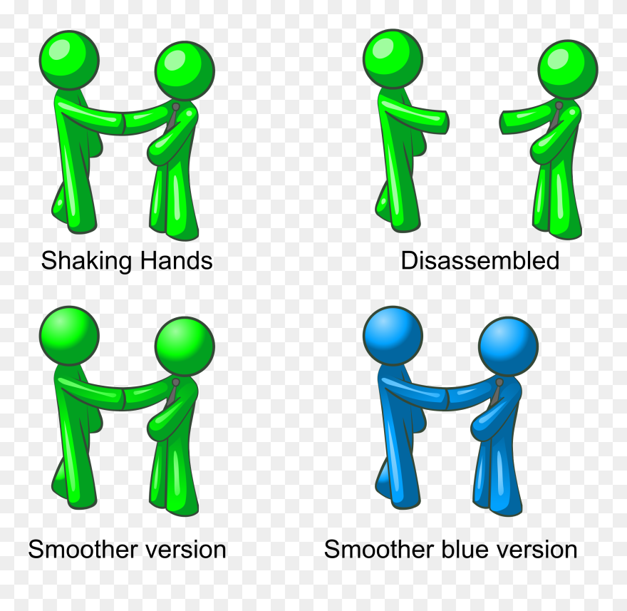 Men Shacking Hand Clipart
