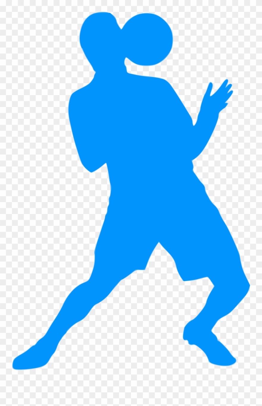 Silhouette Football 08 Clipart