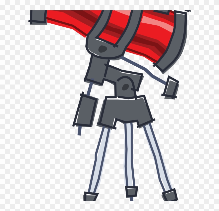 Red Telescope Clipart