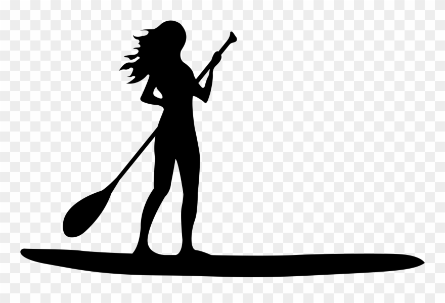 Stand Up Paddle Board Clip Art - Png Download