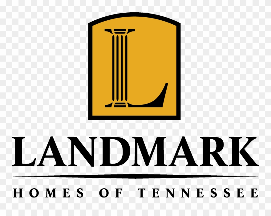 Landmark Logo Black Vertical Clipart
