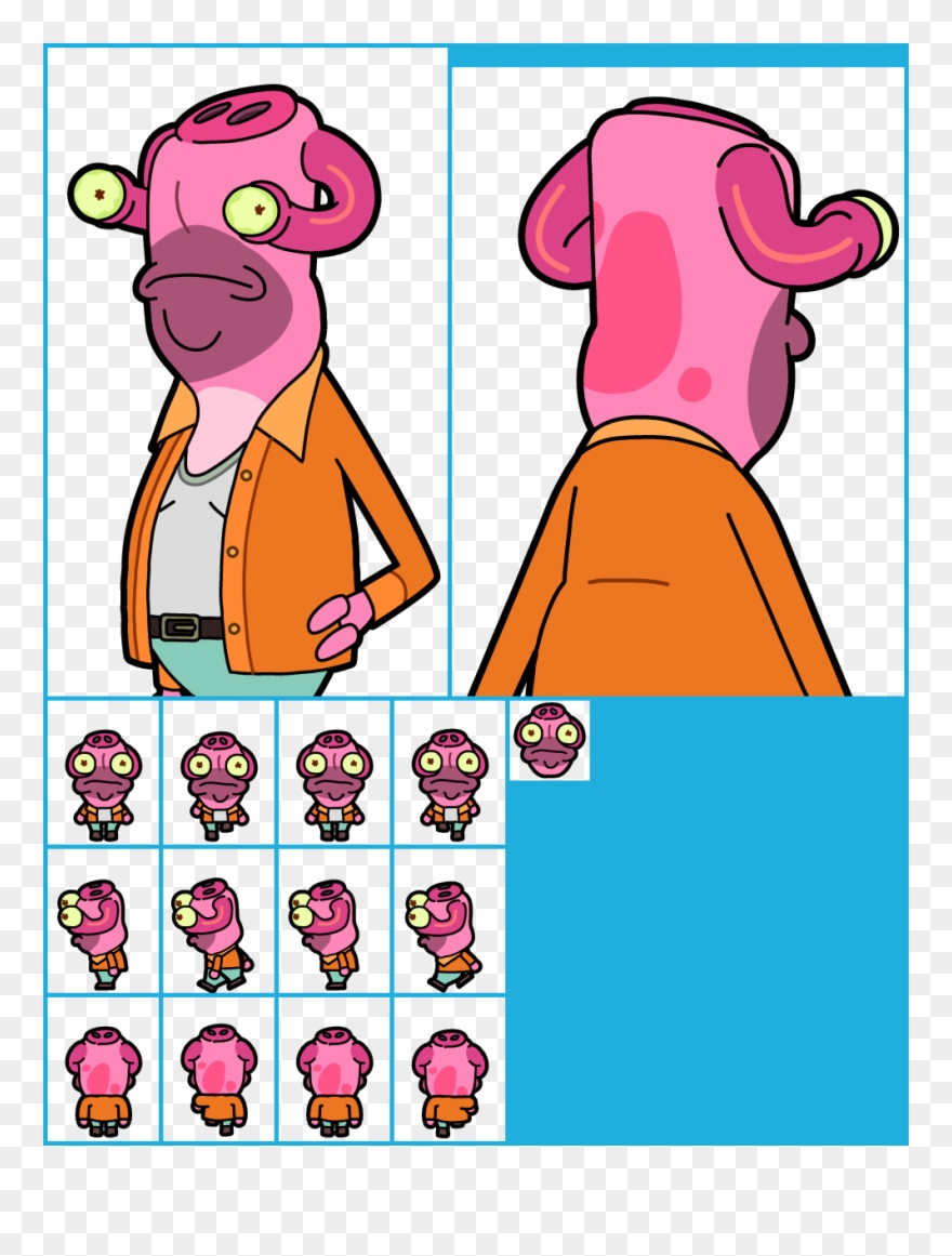 Pocket Mortys - Multiplayer Characters - Shonoopy Bloopers Clipart