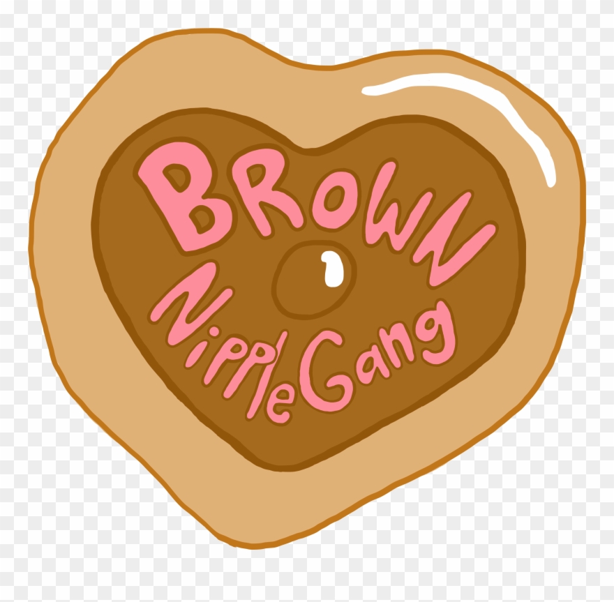 Brown Nipple Gang Sticker Clipart
