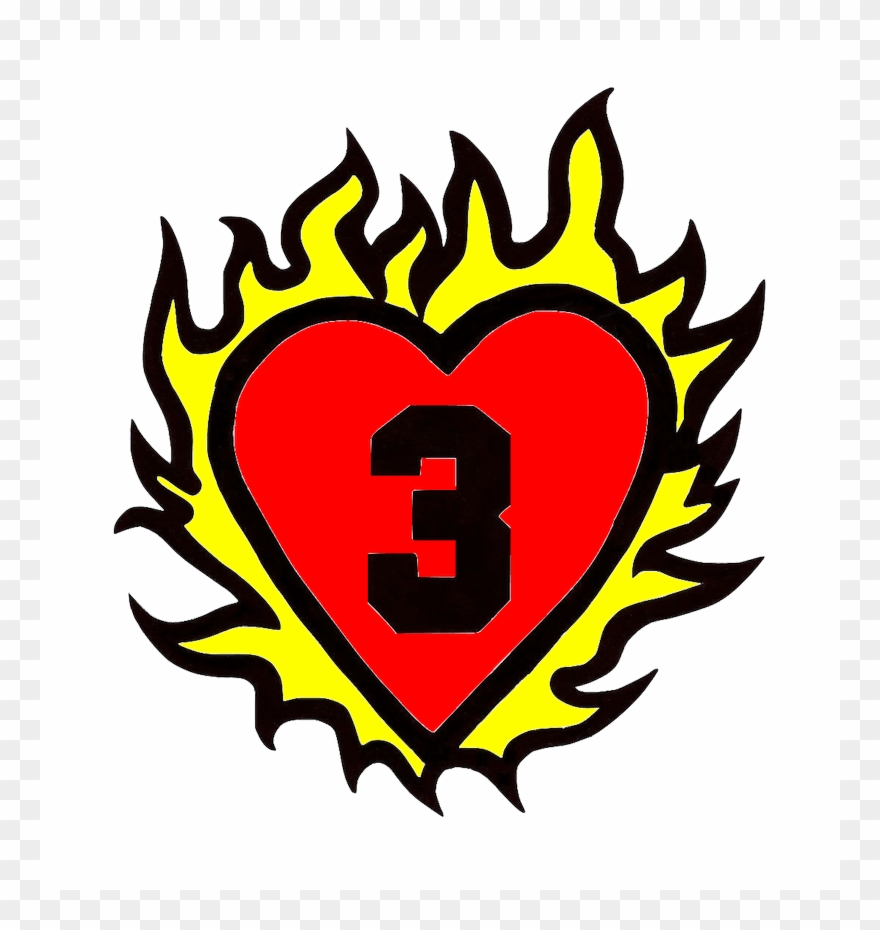 How To Draw A Burnig Heart Clipart