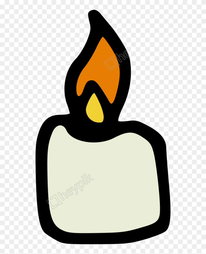 A White Candle Winter Transparent Decorative Free Clipart