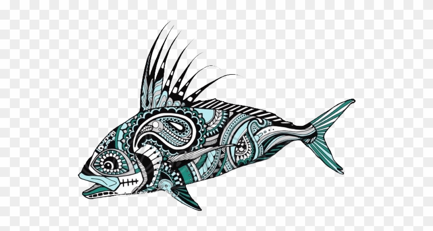 Andrea Larko Roosterfish Sticker Clipart
