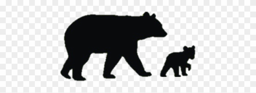 Bear Silhouette Clip Art At Getdrawings - Png Download