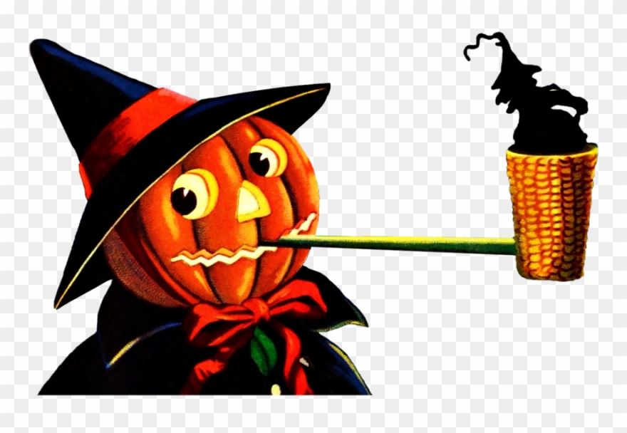 Jack O Lantern Smoking Pipe Clipart Tobacco Pipe Jack - Png Download
