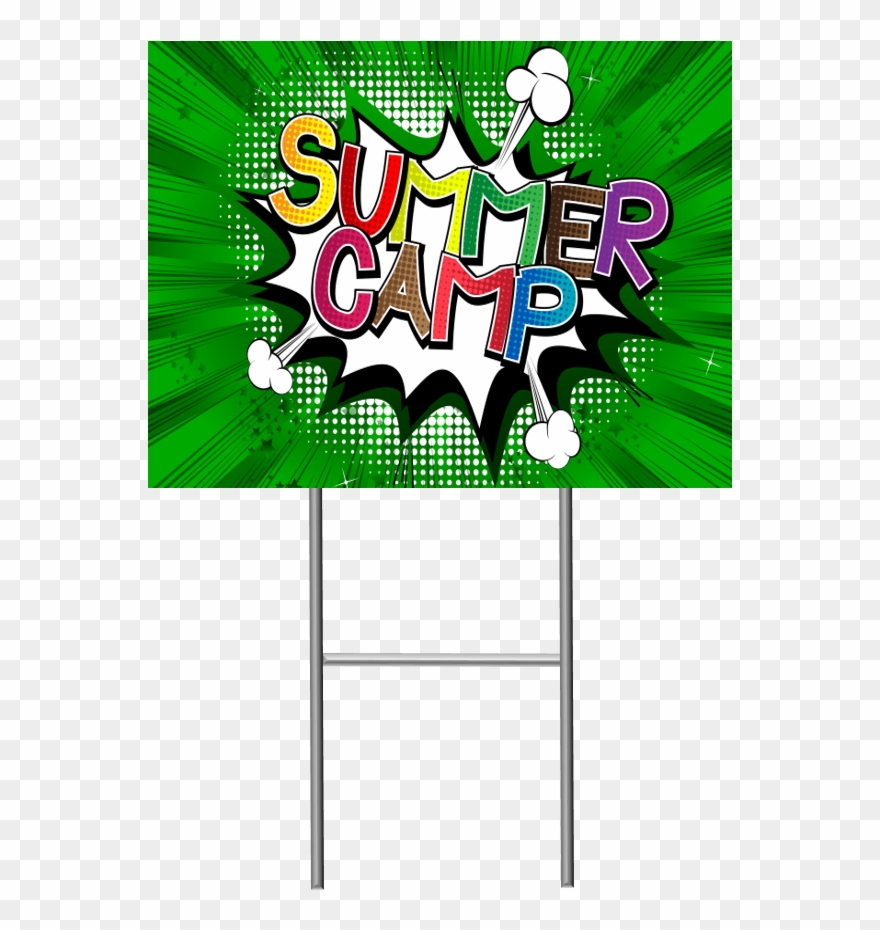 Summer Camp Yard Sign Clipart