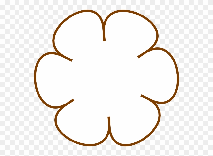 Brown Flower 31 Svg Clip Arts 600 X 565 Px - Png Download