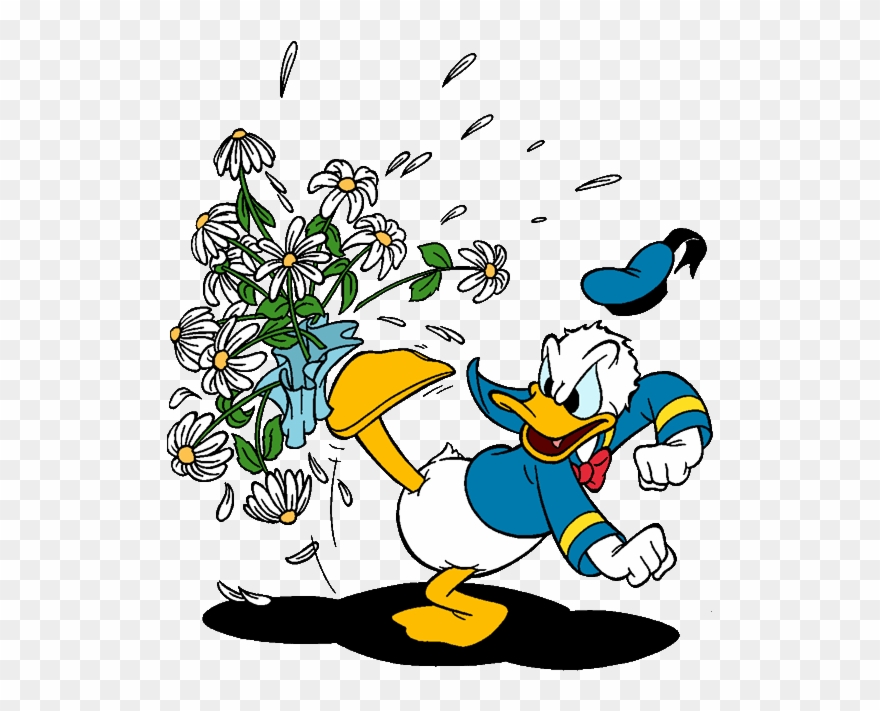 Donald Clip Art Disney Galore Face Swinging - Png Download