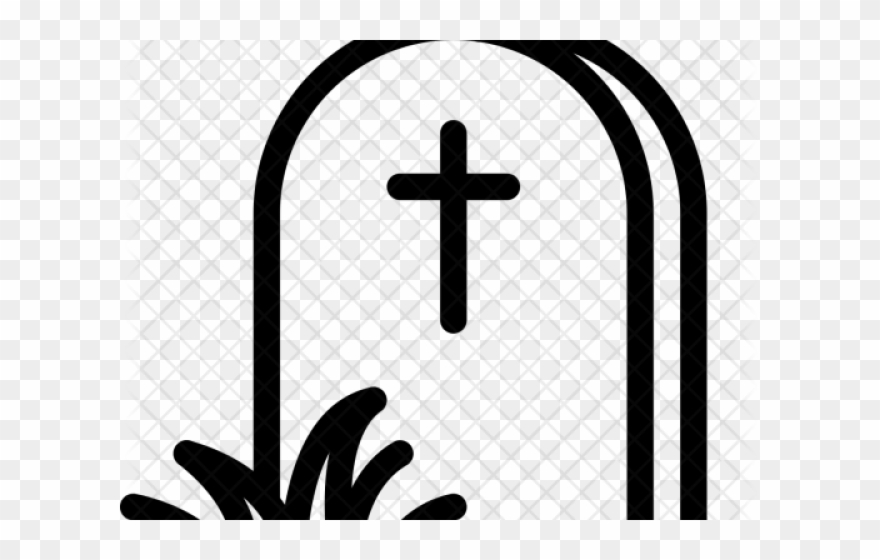Graveyard Clipart Rip Cross - Png Download