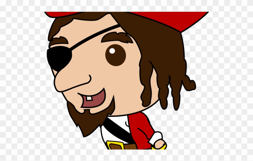 Pirate Clipart Face - Png Download
