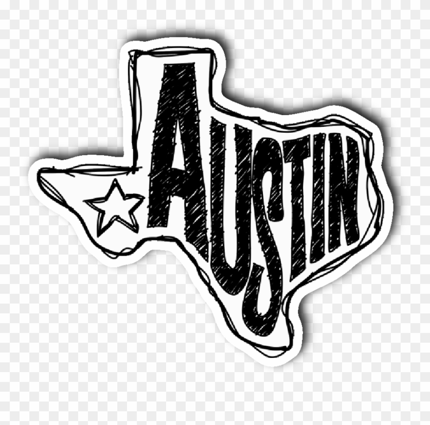 Austin, Texas Sticker Clipart