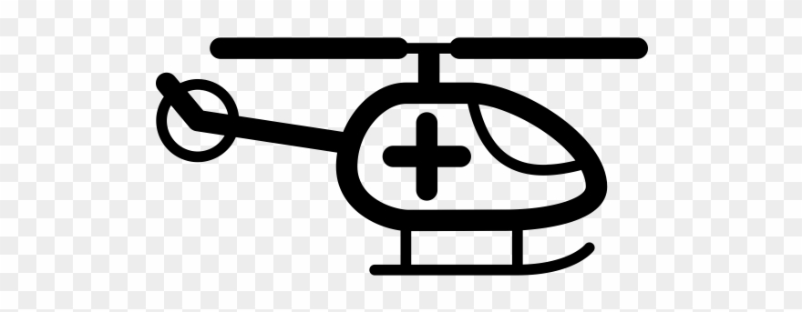Helicopter Rubber Stamp Clipart