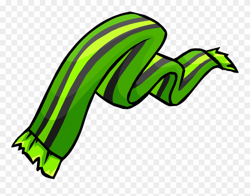 Scarf Clipart Green Scarf - Png Download
