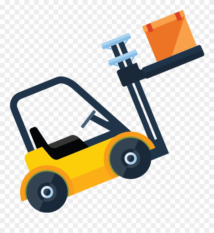 Palletized Forklift Clipart