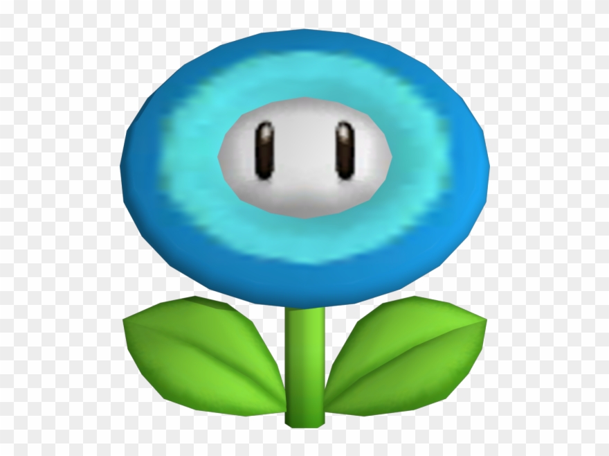 Mario Bros Ice Flower Power Ups New Super Mario Bros Clipart